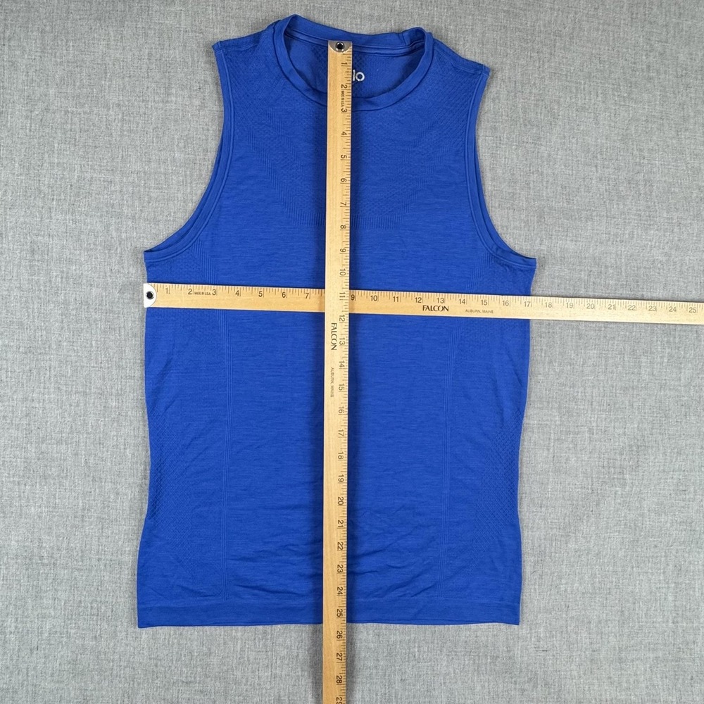 Alo Tank Top Mens Small Blue Sleeveless Seamless Lightweight Yoga Gym Athletic - Picture 5 of 7
